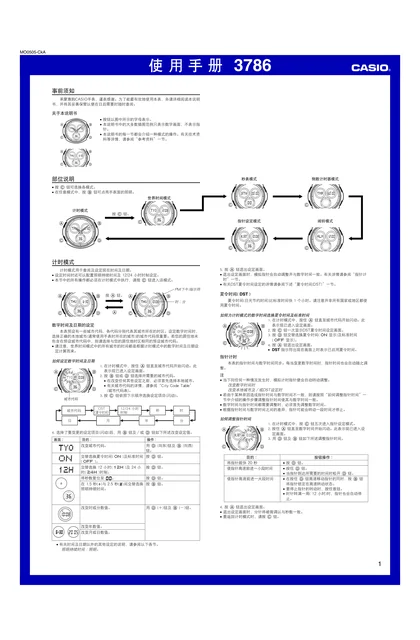 casio 卡西欧 3786